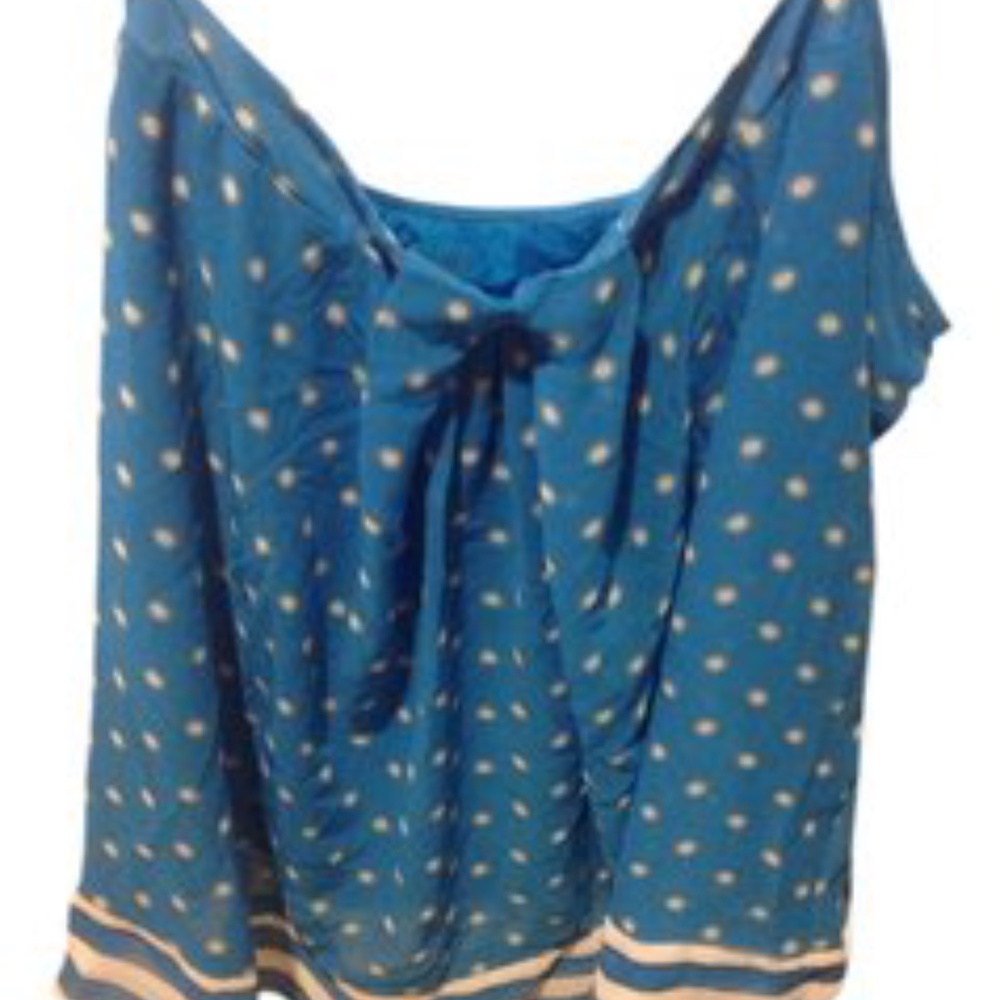 New York & Company Bright Blue with White. &co Tags. Beauty Tank Top/Cami